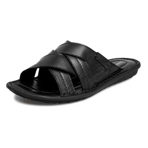 Шлепанцы мужские Alessio Nesca Comfort 03106130 черные 45 RU в Конверс