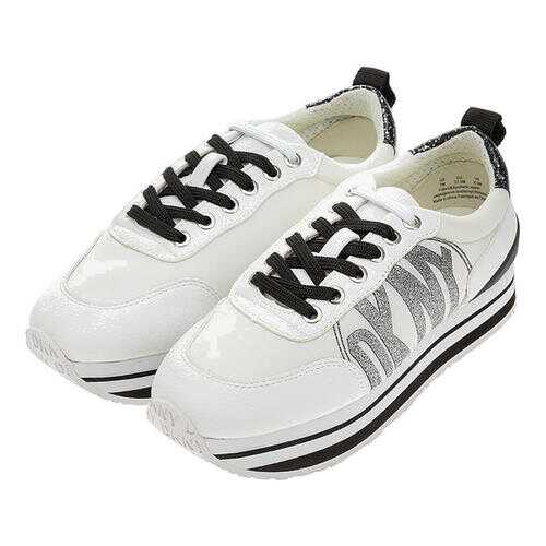 Кроссовки женские DKNY K2943812/WHB белые/черные/серебристые 8.5 US в Конверс