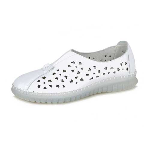 Мокасины женские Alessio Nesca Comfort HTY20SS-14 белые 40 RU в Конверс