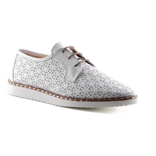 Полуботинки женские Shoes Market 798-30-3-01 белые 36 RU в Конверс