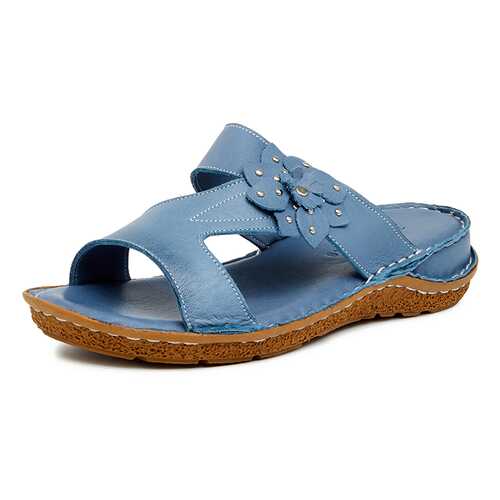 Шлепанцы женские Alessio Nesca Comfort 710018219 голубые 38 RU в Конверс