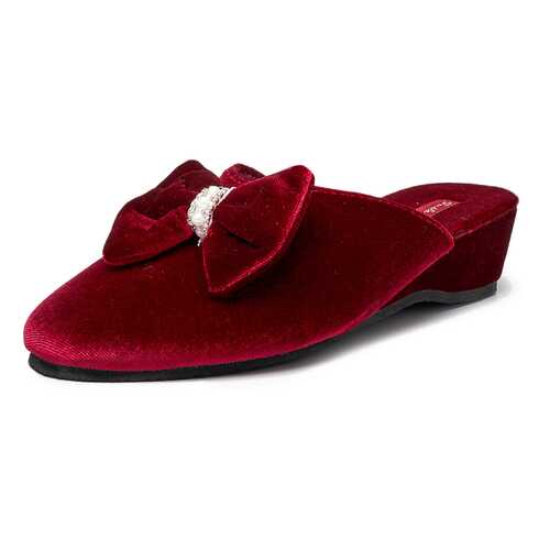 Домашние тапочки женские Smile of Milady DW-O-3-434-17 бордовые 38 RU в Конверс